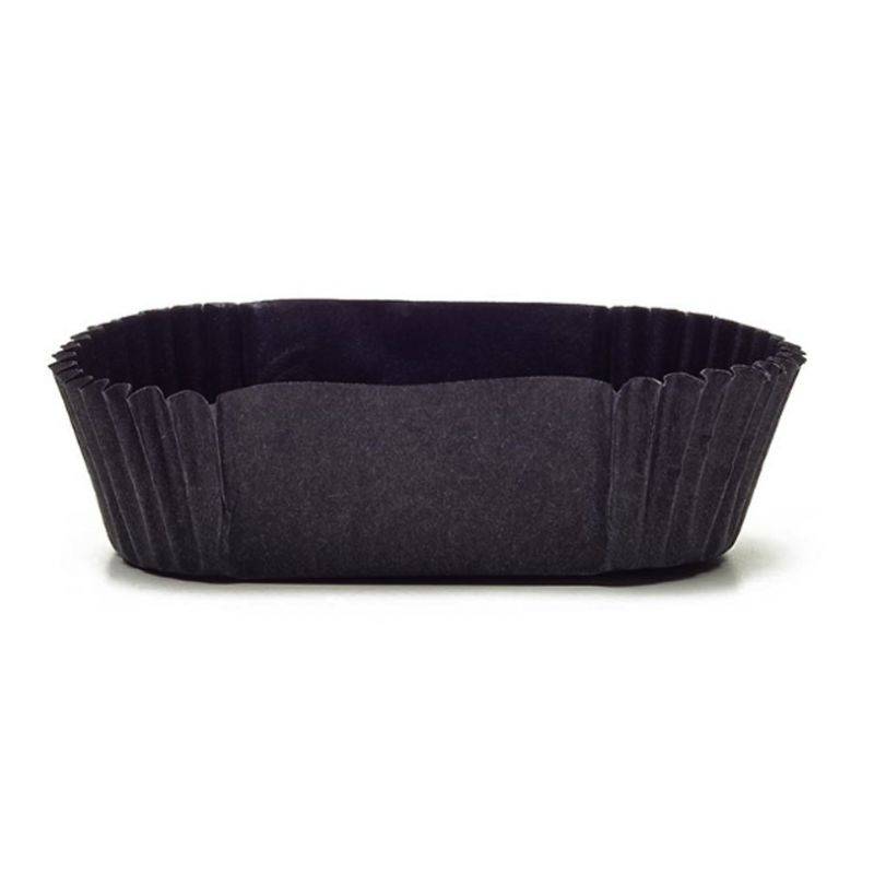Caissette plisée noire - Pâtisserie - EmballageFuté.com