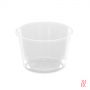 Pot rond translucide 500 ml