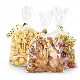 sac polypro transparent pour chocolats, biscuits, bonbons