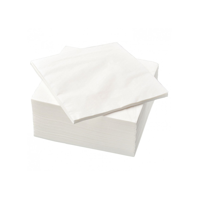 Serviette en papier, couleur kraft 33 x 33 cm ,1 pli, vaisselle jetable et  emballages alimentaires.